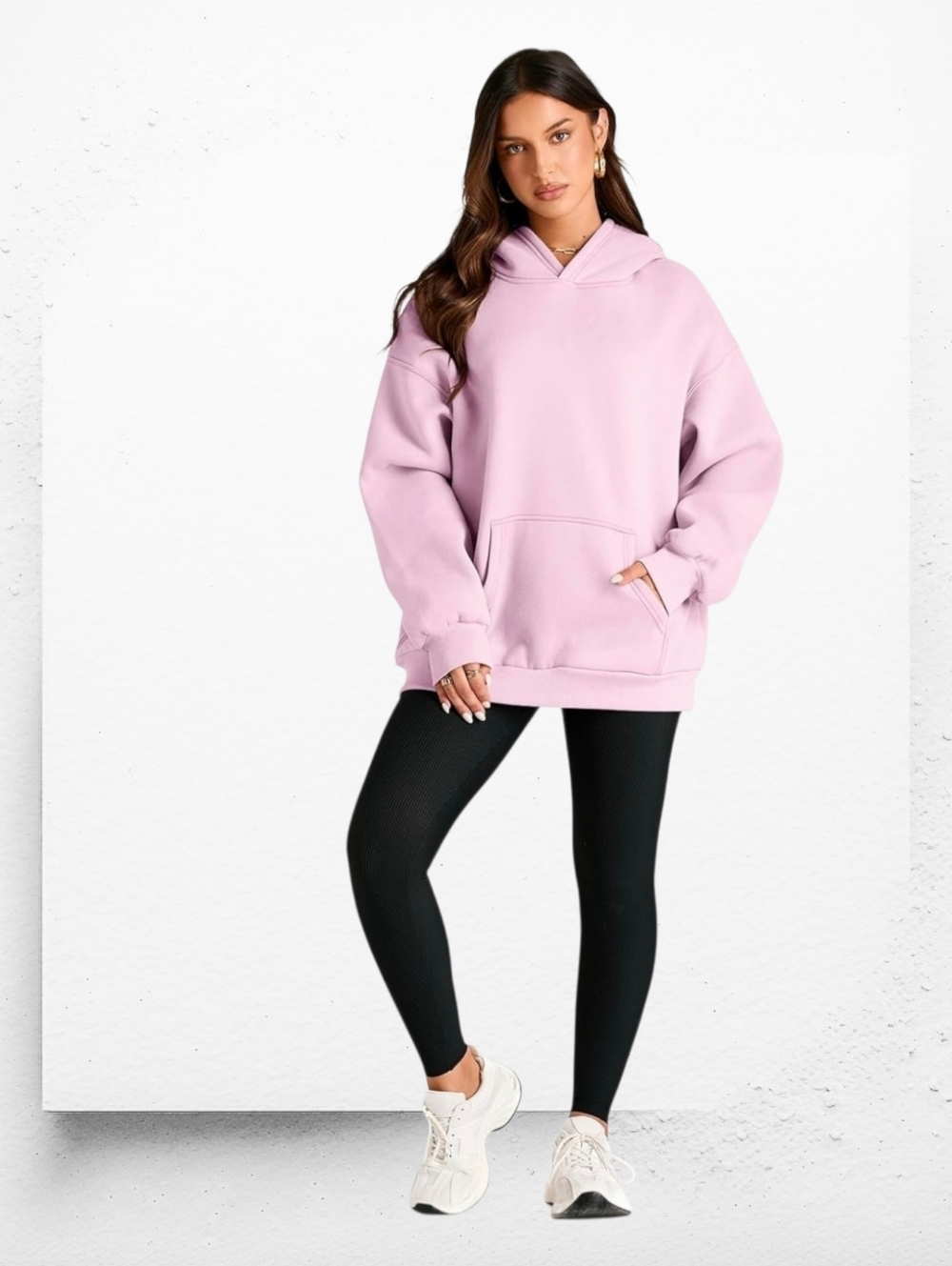 Oversized Hoodie Sweatshirt ▪︎ Pale Pink ▪︎ Sz LG
